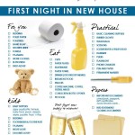 First night in new house checklist